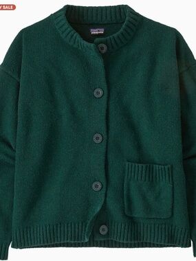 Patagonia Deep Green Button-Up Women's Cardigan